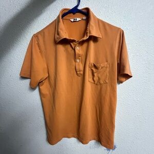 Orange Uniqlo polo
